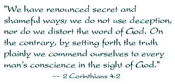 II Corinthians 4:2
